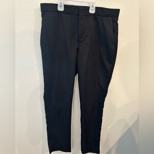 Mens black slacks “very slim”